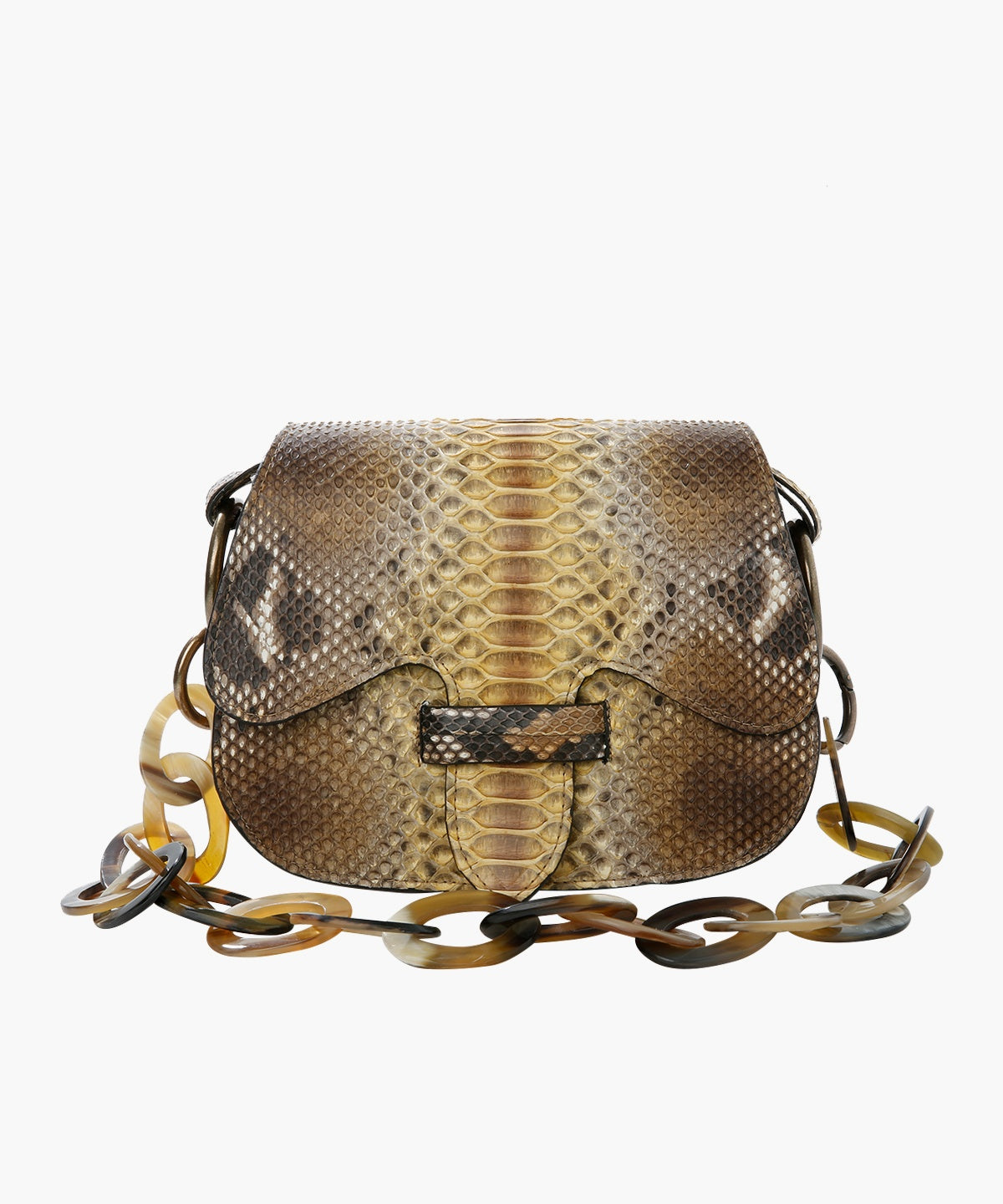 ADRIANA CASTRO Azza Python Top-Handle Bag