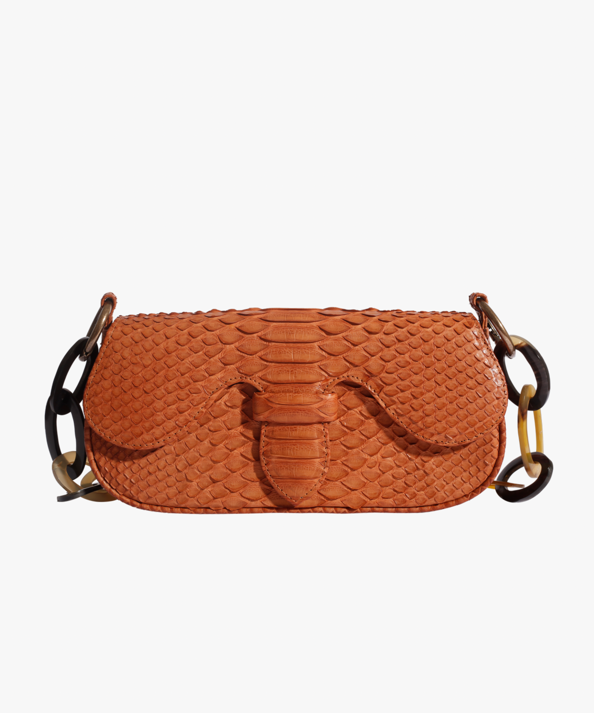 Adriana Castro La Marguerite Mini Python Top-Handle Bag