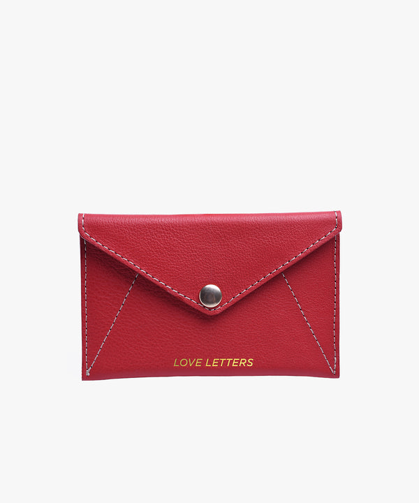 Love Letters Mini Card Case in Leather