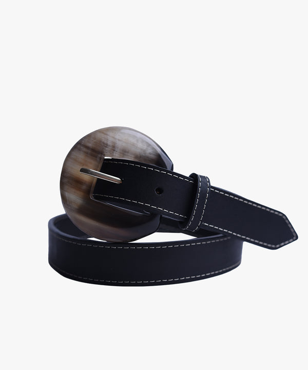Azza Round Belt in Leather