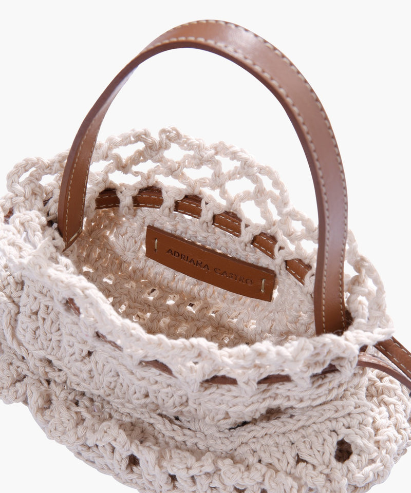 La Rossy Mini in Leather and Crochet