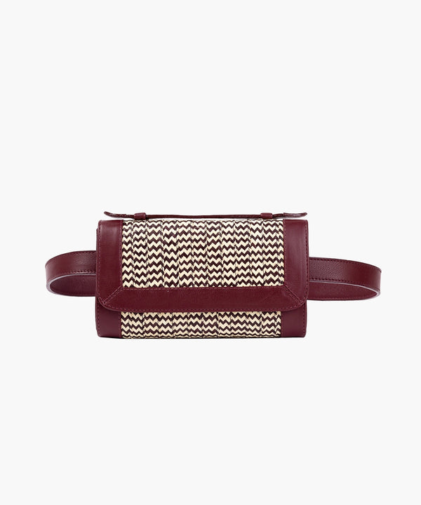 Zenú Belt Bag in Leather and Caña Flecha